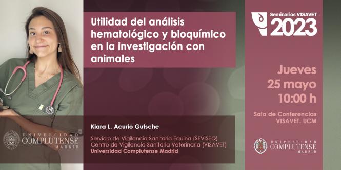 Kiara L. Acurio Gutsche. Utilidad del anlisis hematolgico y bioqumico en la investigacin con animales