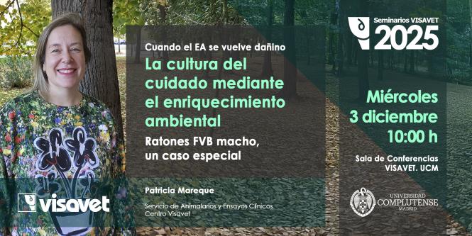 Patricia Mareque. La cultura del cuidado mediante el enriquecimiento ambiental. Cuando el EA se vuelve dañino: Ratones FVB macho, un caso especial