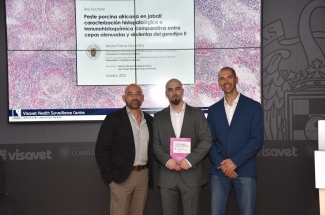 Néstor Porras González. Peste porcina africana en jabalí: caracterización histopatológica e inmunohistoquímica comparativa entre cepas atenuadas y virulentas del genotipo II Néstor Porras González. African swine fever in wild boar: comparative histopathological and immunohistochemical characterizati